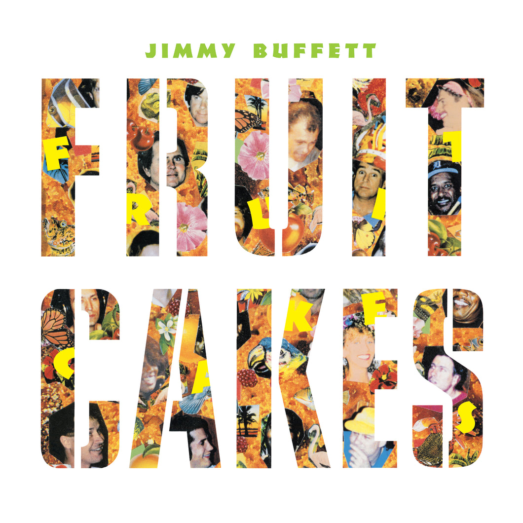 Jimmy Buffett Fruitcakes Vinyl-one sunshine ray disc and one apricot disc