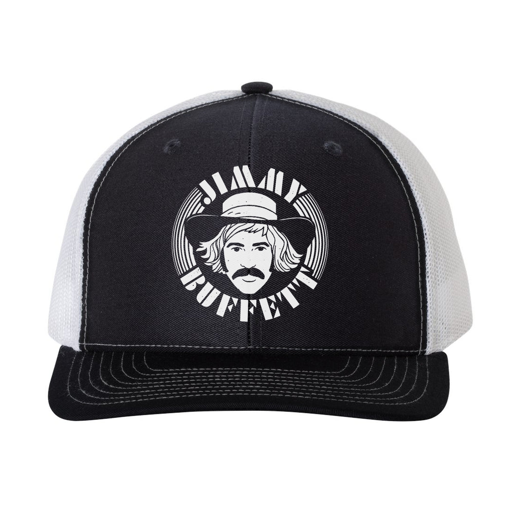 Mailboat Jimmy Buffett Songs You Don't Know by Heart Baseball Cap Grey with Jimmy's face and Hat.